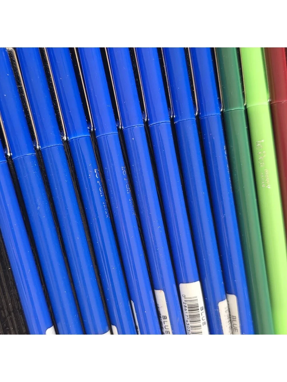 Marvy Le Pen Marker Lot 15 Blue Green Pink Burgundy Purple Japan Vintage EUC